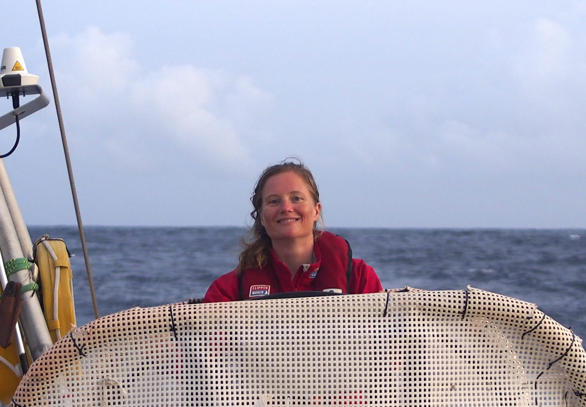 Sarah Young was swept overboard at night.