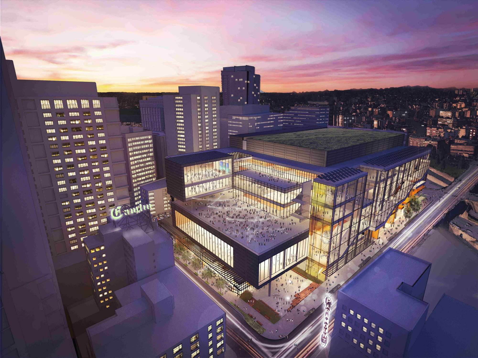 Convention Center Rendering - Night