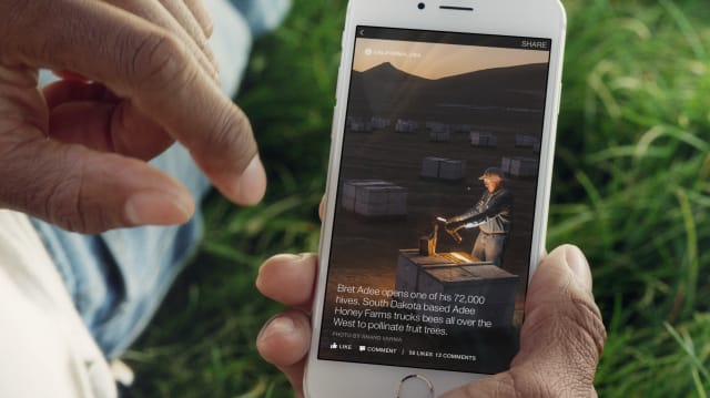 Facebook's new Instant Article service lets news partners enhance their content.