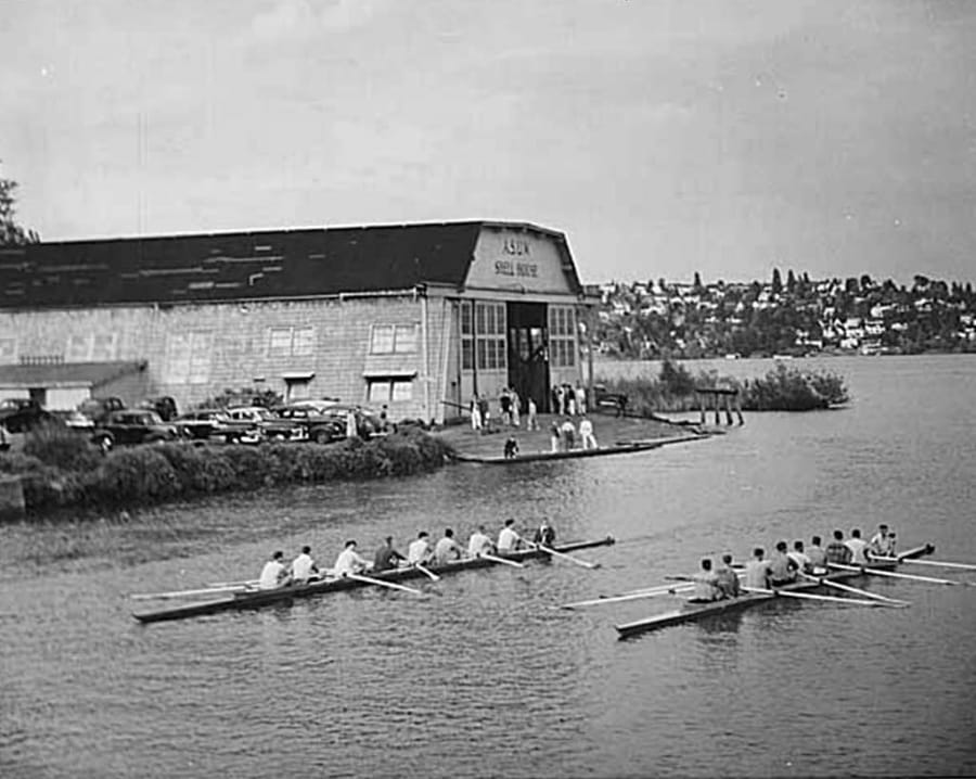 asuw shell house and Montlake Cut in 1918