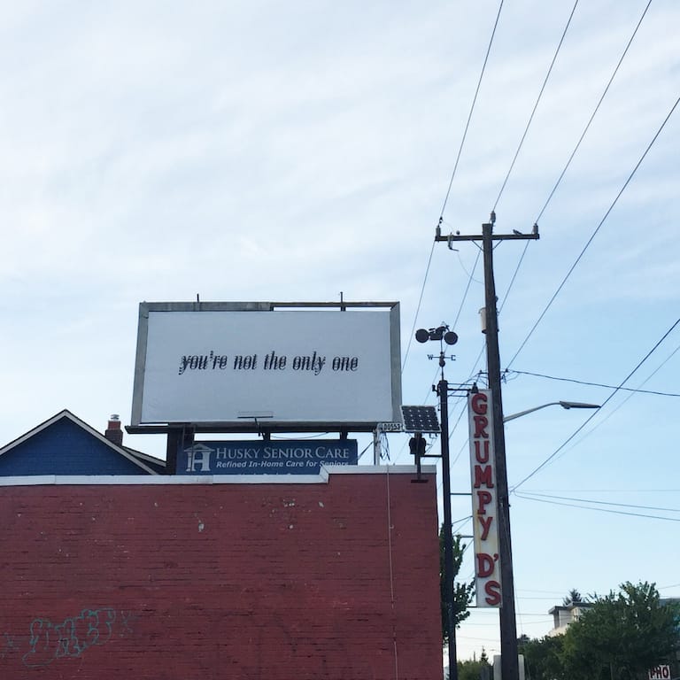 Not the only one billboard