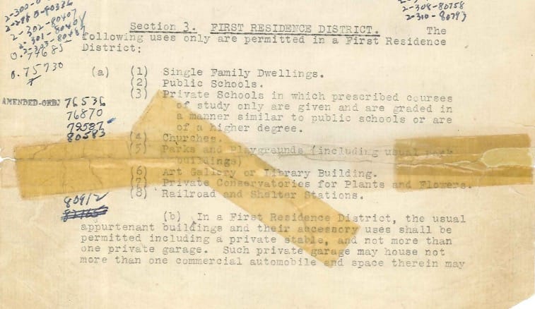 early Seattle zoning document