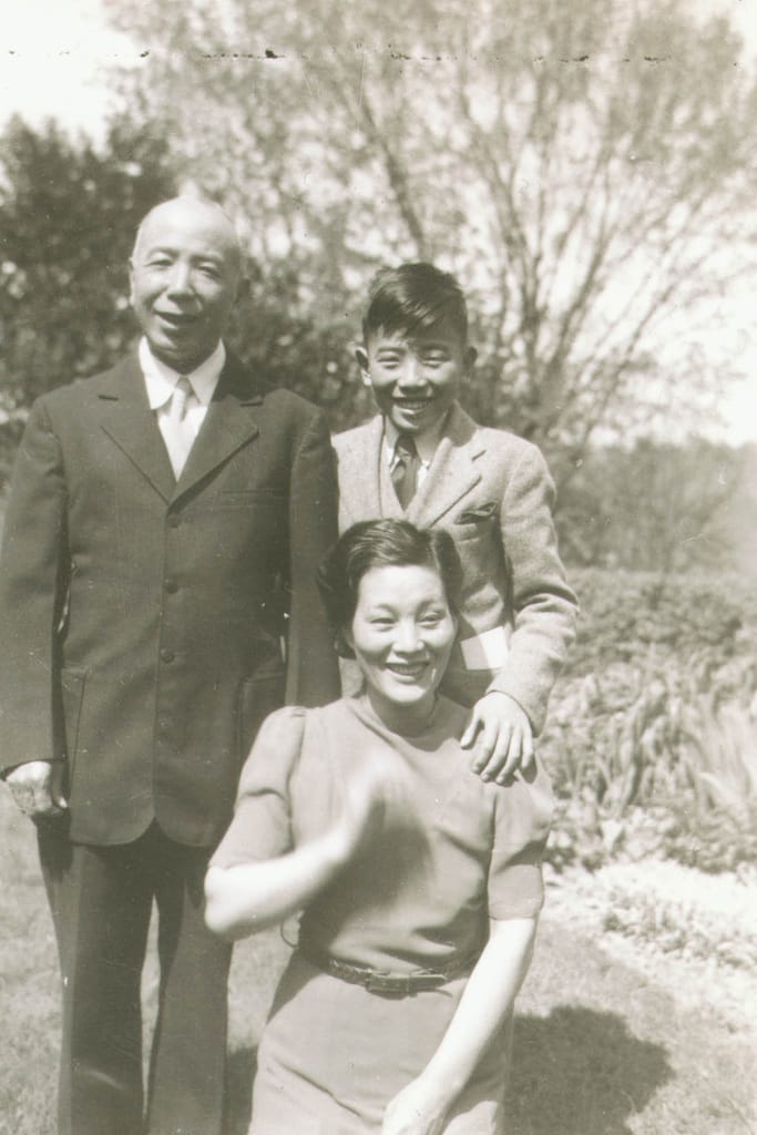 Jack Yasutake (left), who worked for the INS before the war, was arrested after Pearl Harbor and initially held at the Seattle immigration building where he had previously worked. He is pictured here with his wife and son in 1930s Seattle. Courtesy of the Yasutake Family Collection via Densho. 