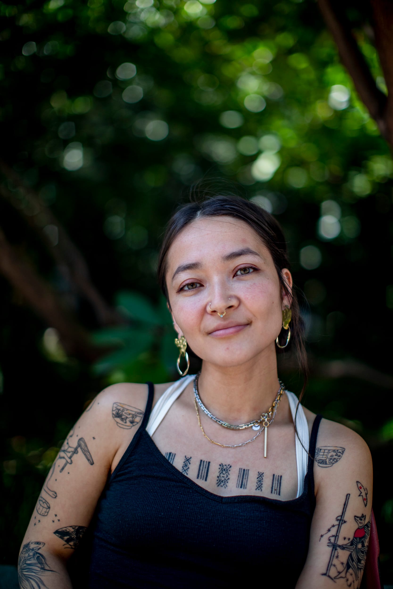 Stick and poke tattoo artist Avery Osajima