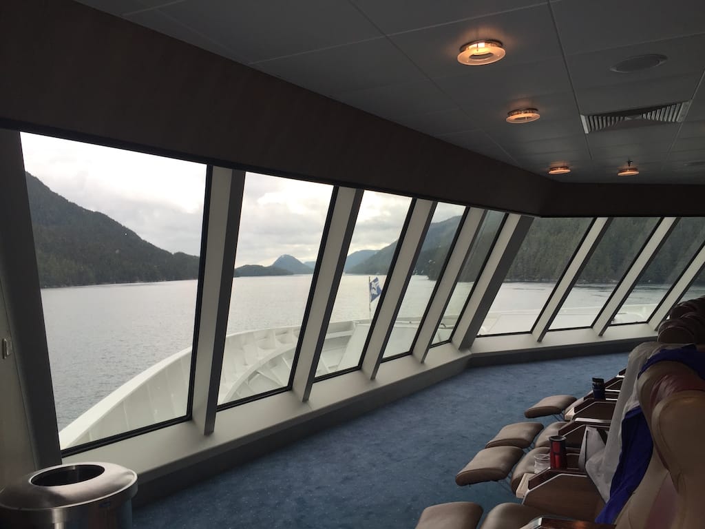 view from inside the ferry