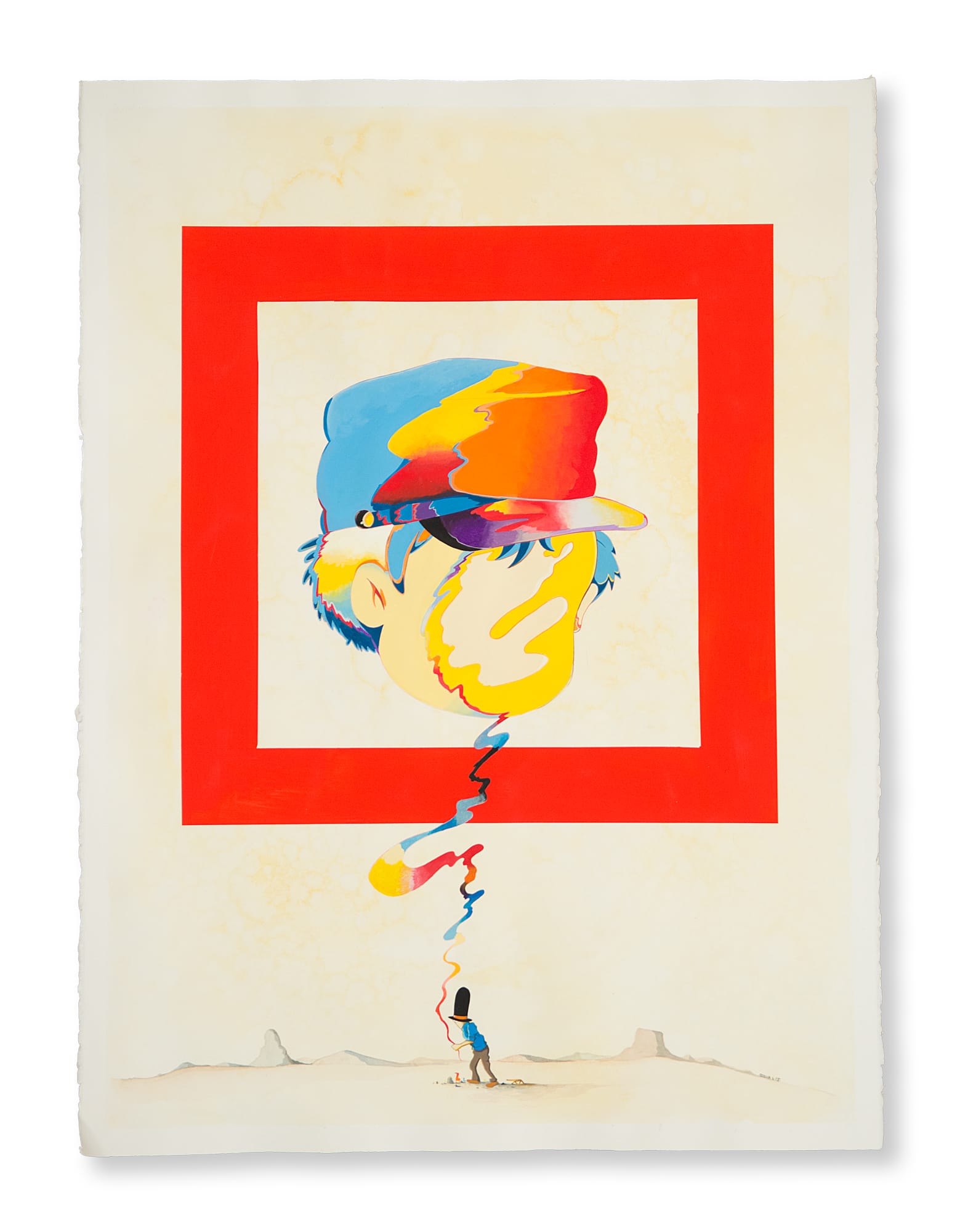 Gosha Levochkin, “Any Quest Comes with Unfamiliarity” (2018), watercolor and acrylic on paper  PHOTO CREDIT: Courtesy of Treason Gallery