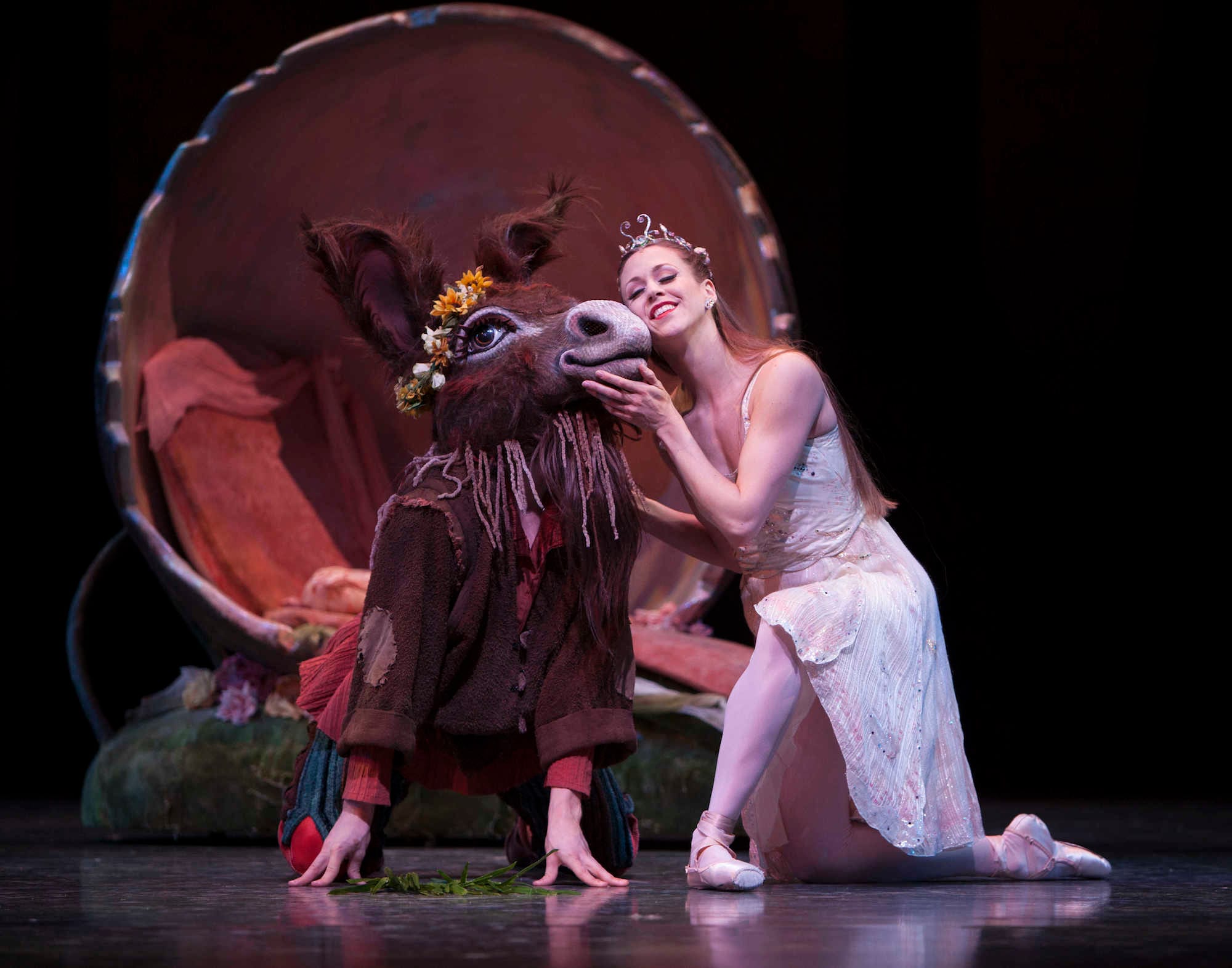 ballet dancer with moose