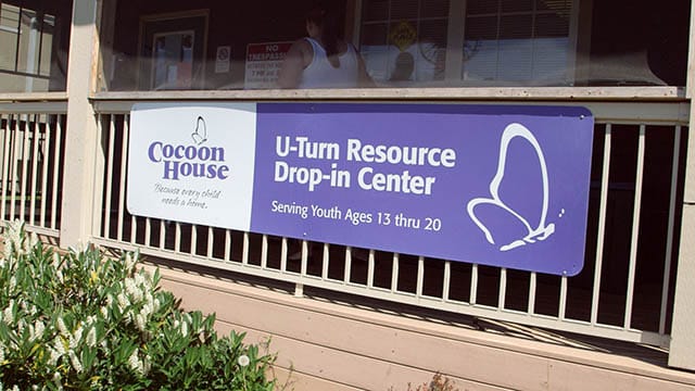 Cocoon House sign