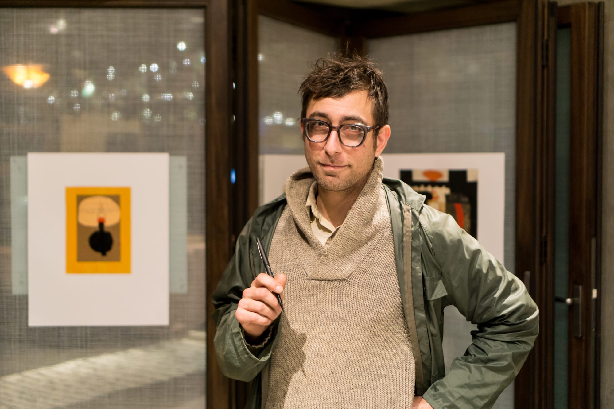 Timothy Firth at the Crosscut Arts Salon.