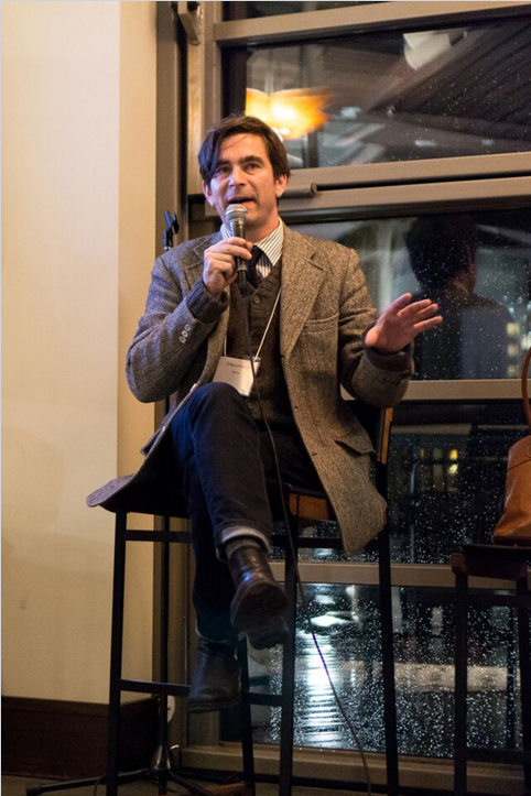 Photo of Greg Lundgren speaking