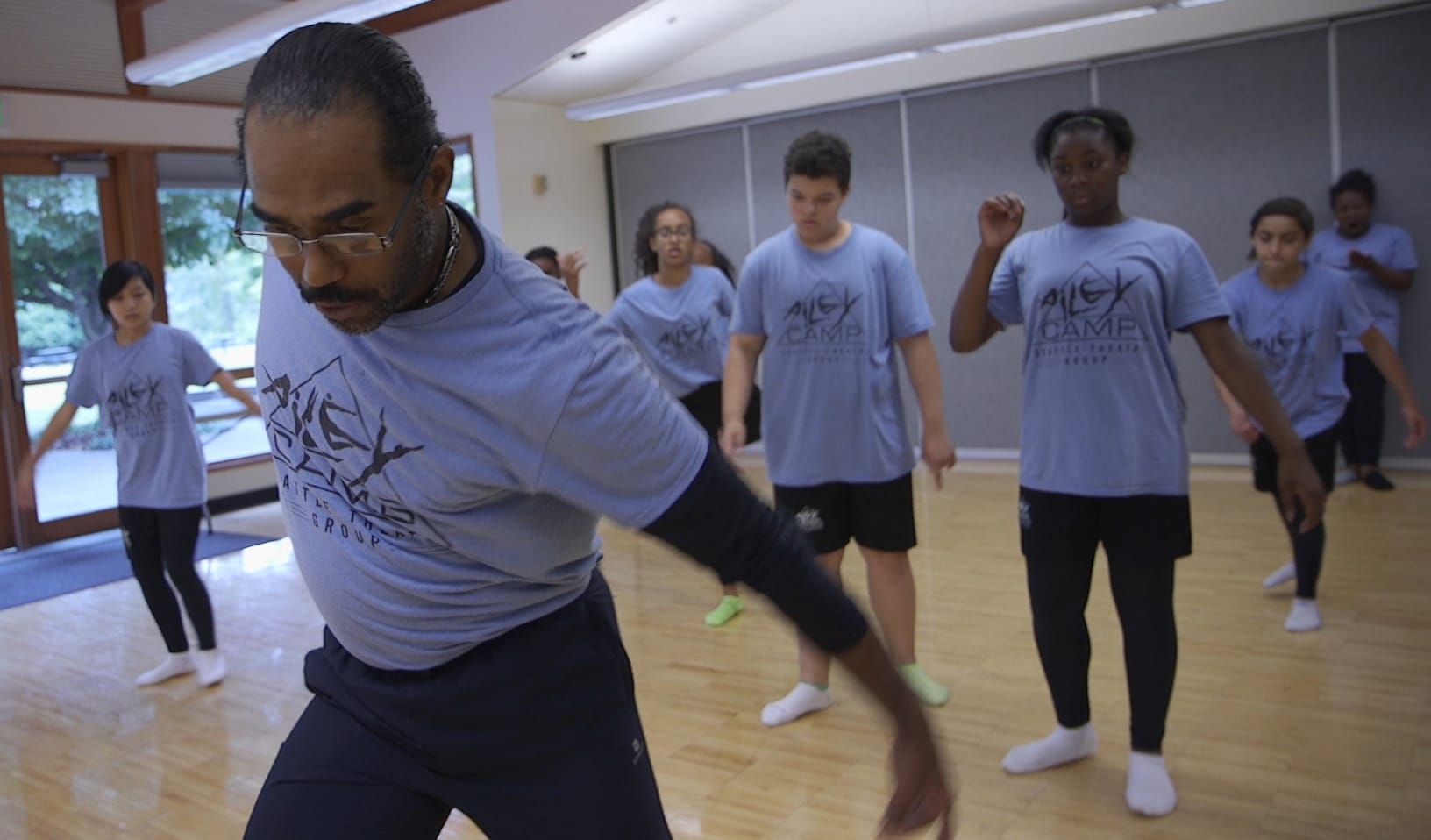 A class being taught at AileyCamp