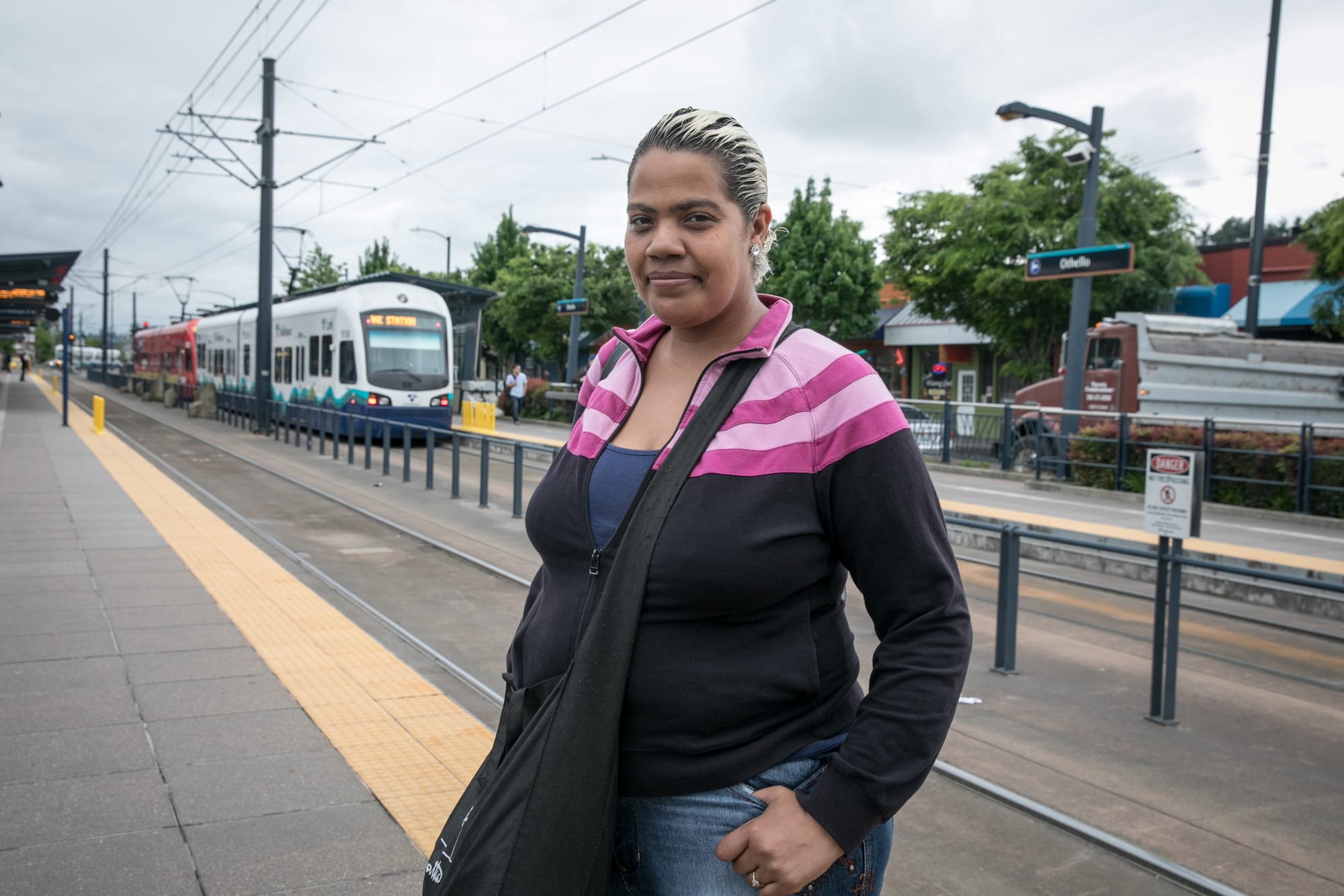 “No one really messes with me on the train. I’ve seen other people have problems on the train.” -Michele Mitchell