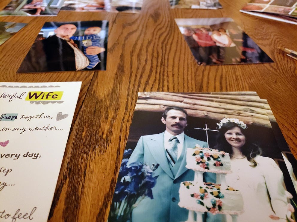 picture of the author's mother and father
