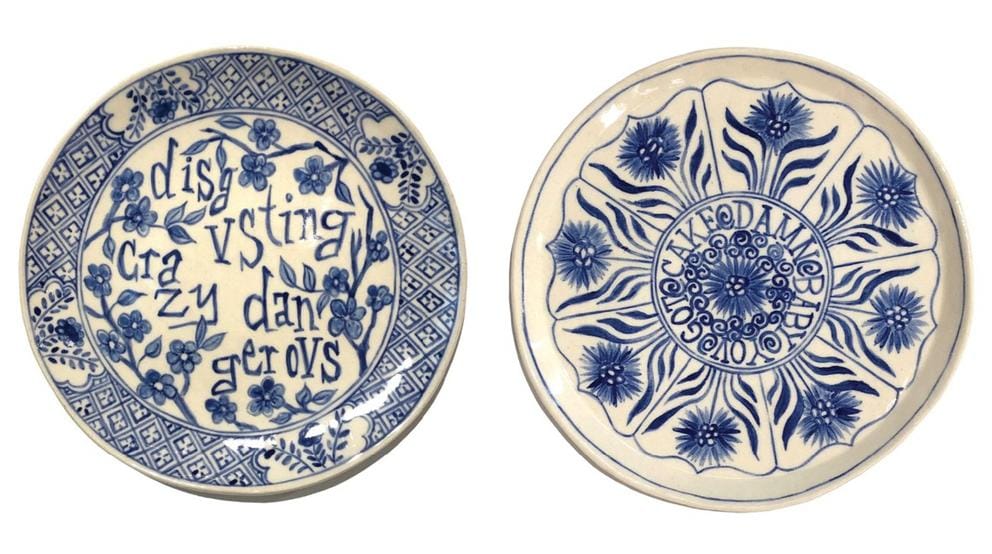 Stylized plates read