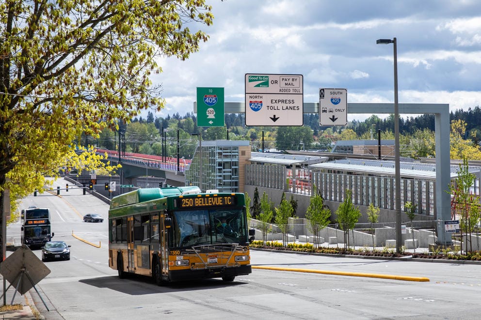 Bellevue downtown light rail station