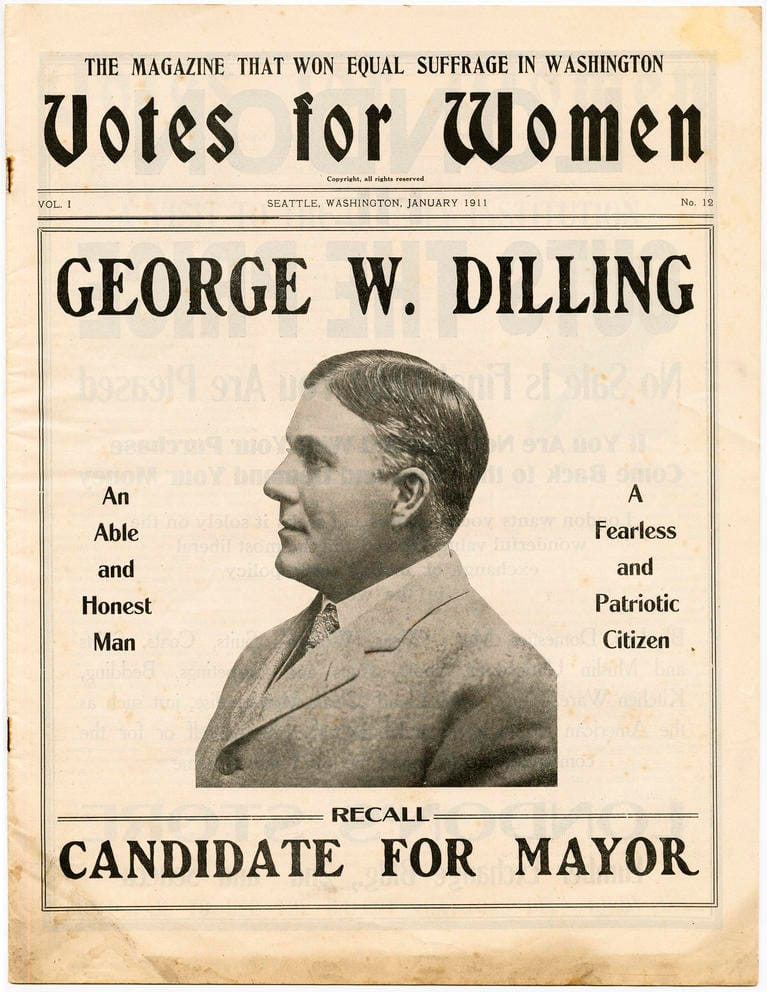 newspaper image of Hiram Gill