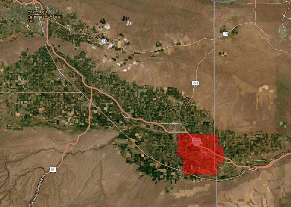 Map highlighting Japanese beetle quarantine and treatment area