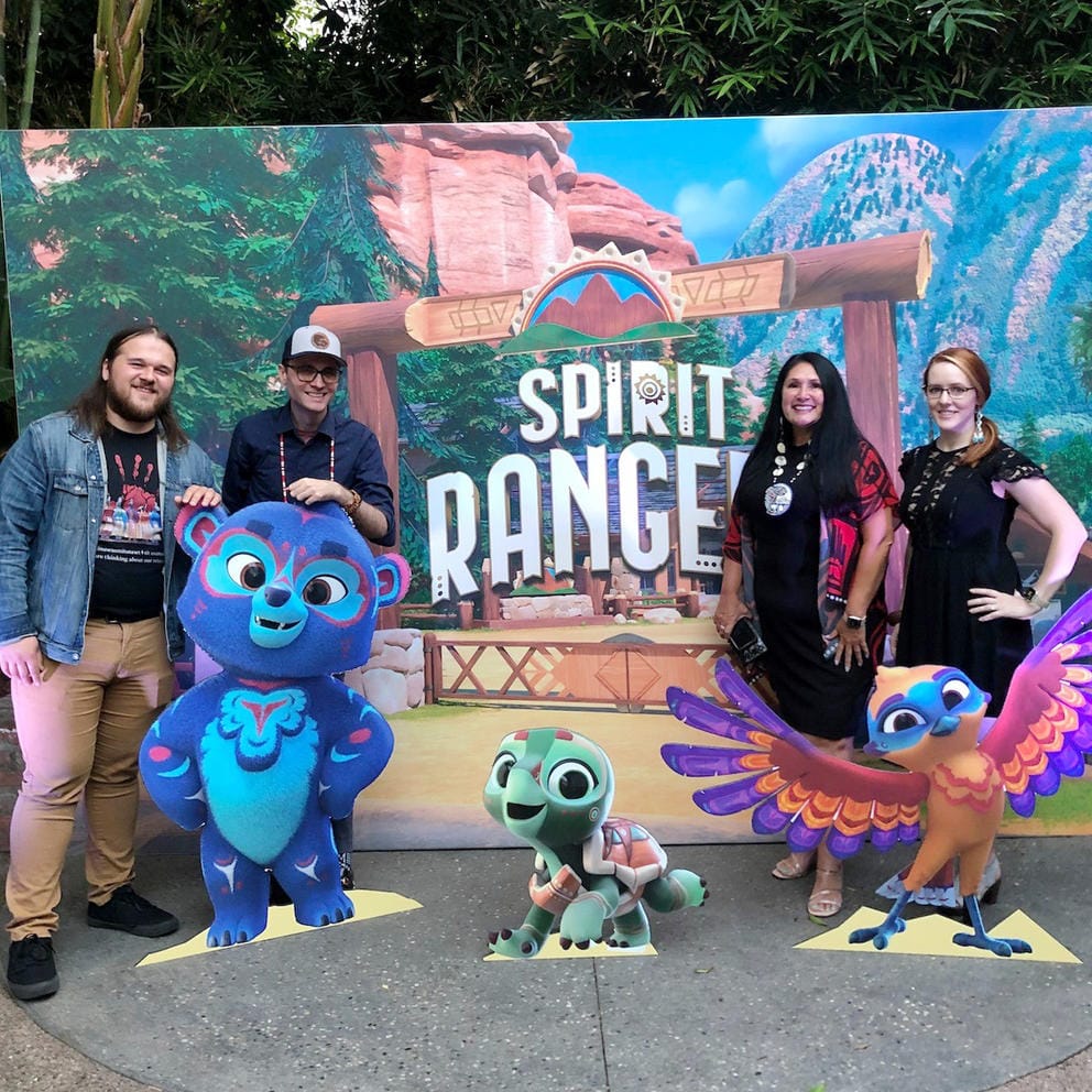 Cowlitz Tribal Council Members and Clift at Spirit Rangers premier