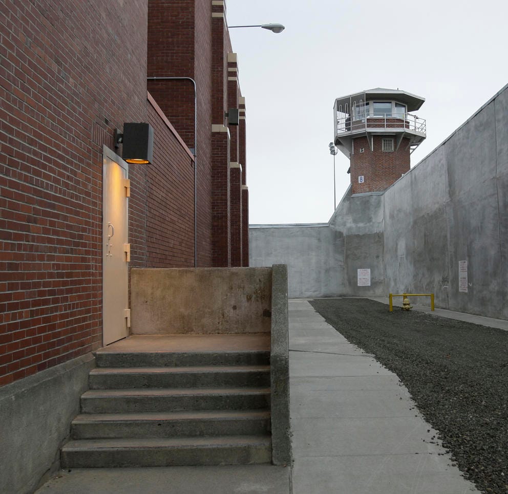 Outside the Washington State Penitentiary in Walla Walla