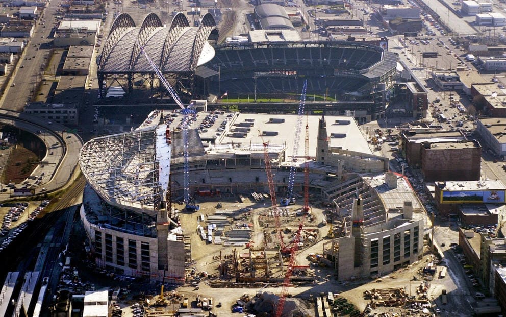 Seahawks arena and mariners stadium