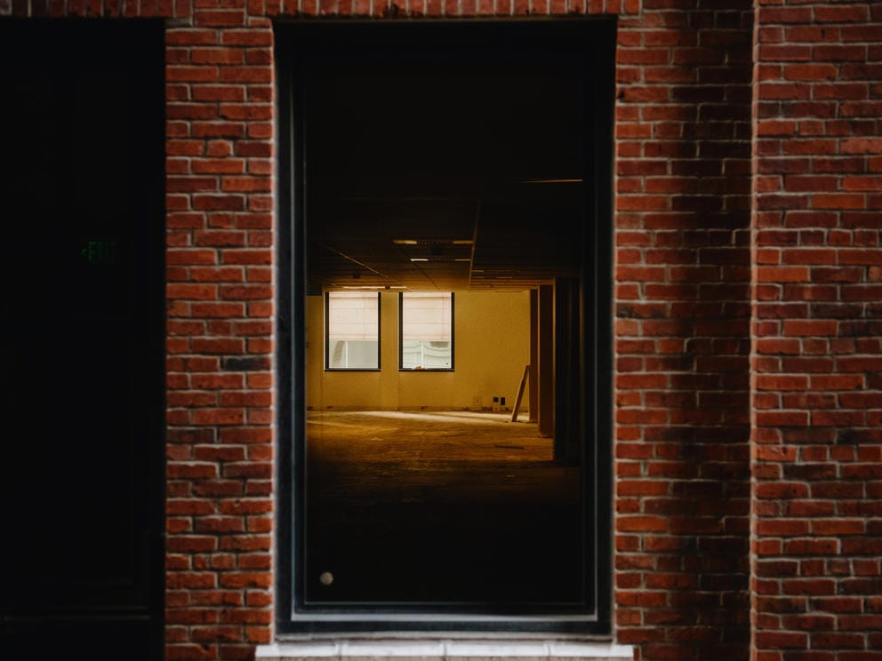 A view into an empty office
