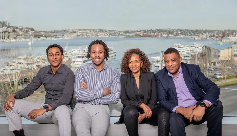 Nahom Daniel, Zewdie Terry, Rahel Schwartz and Teddy Ayele.