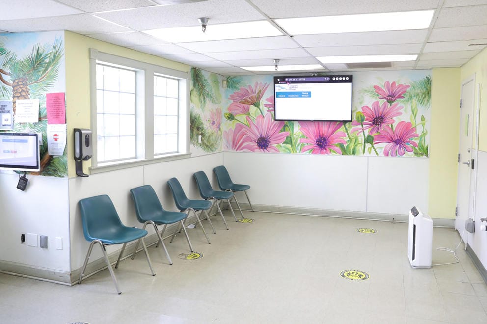 empty chairs in a waiting room