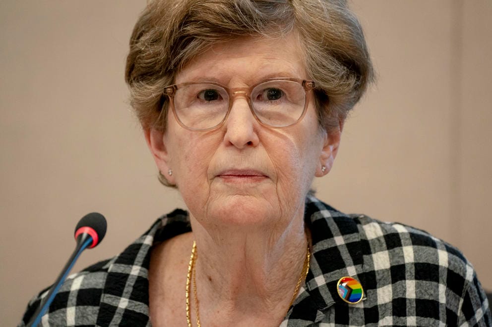 A picture of Nancy Katims, president of the Edmonds School Board.
