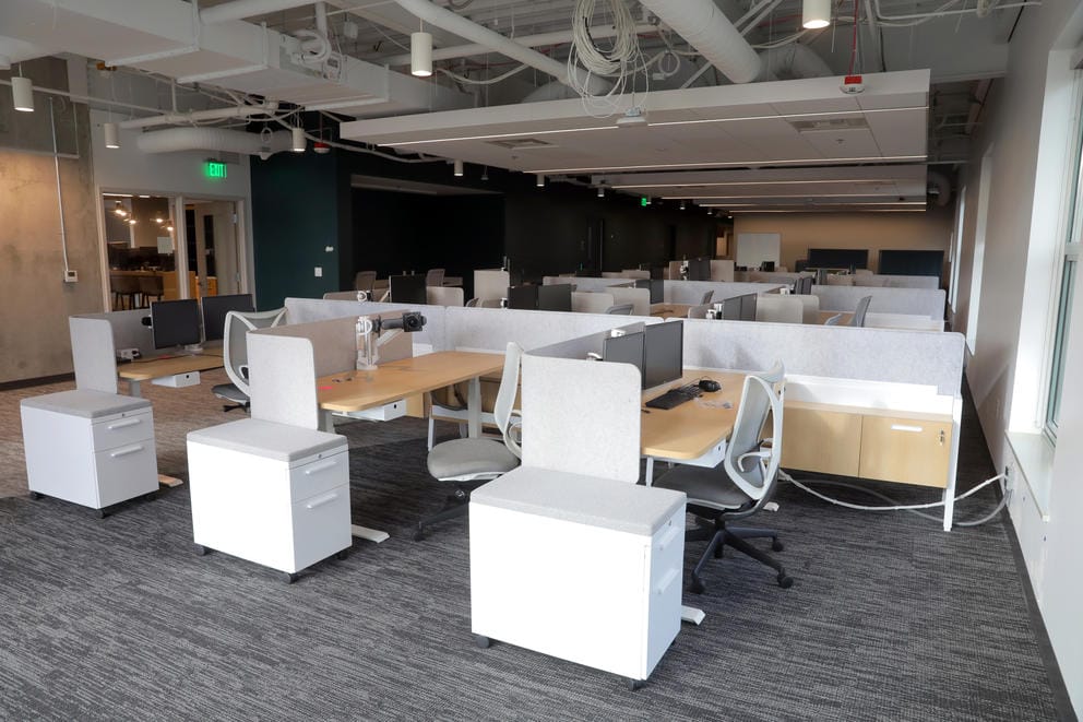 The newsroom office space at 316 Broadway.