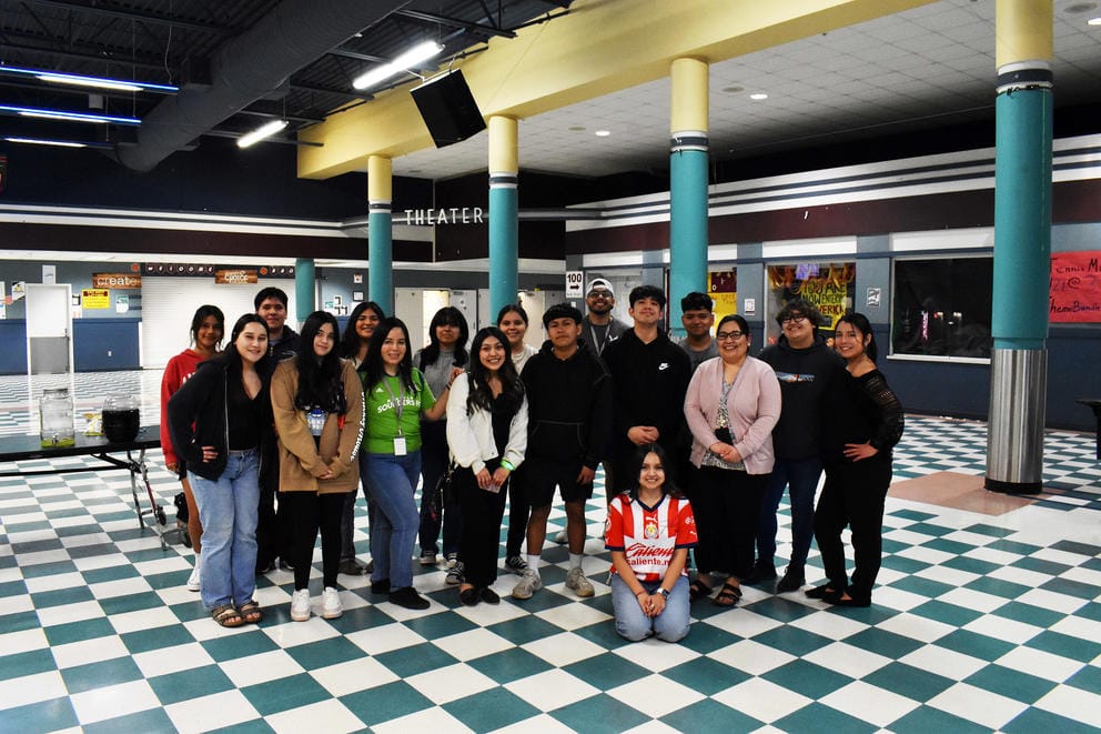 Colors of the World club officers and members gather for a group photo