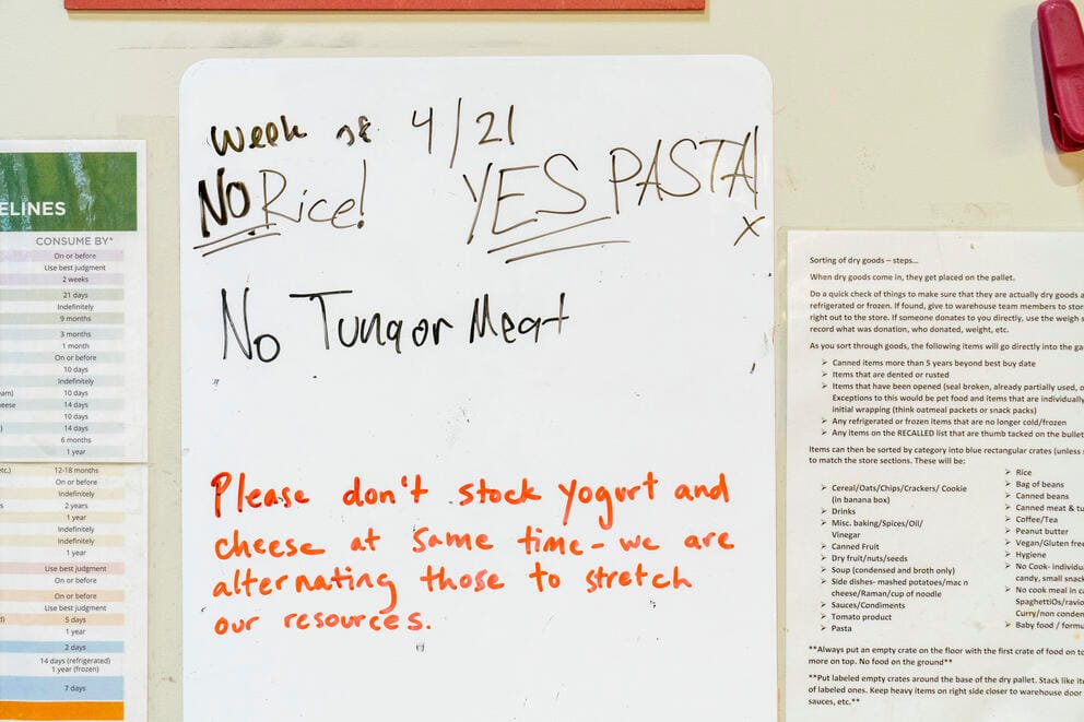 a white board reading