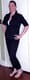 What she's wearing: surprisingly spiffy black