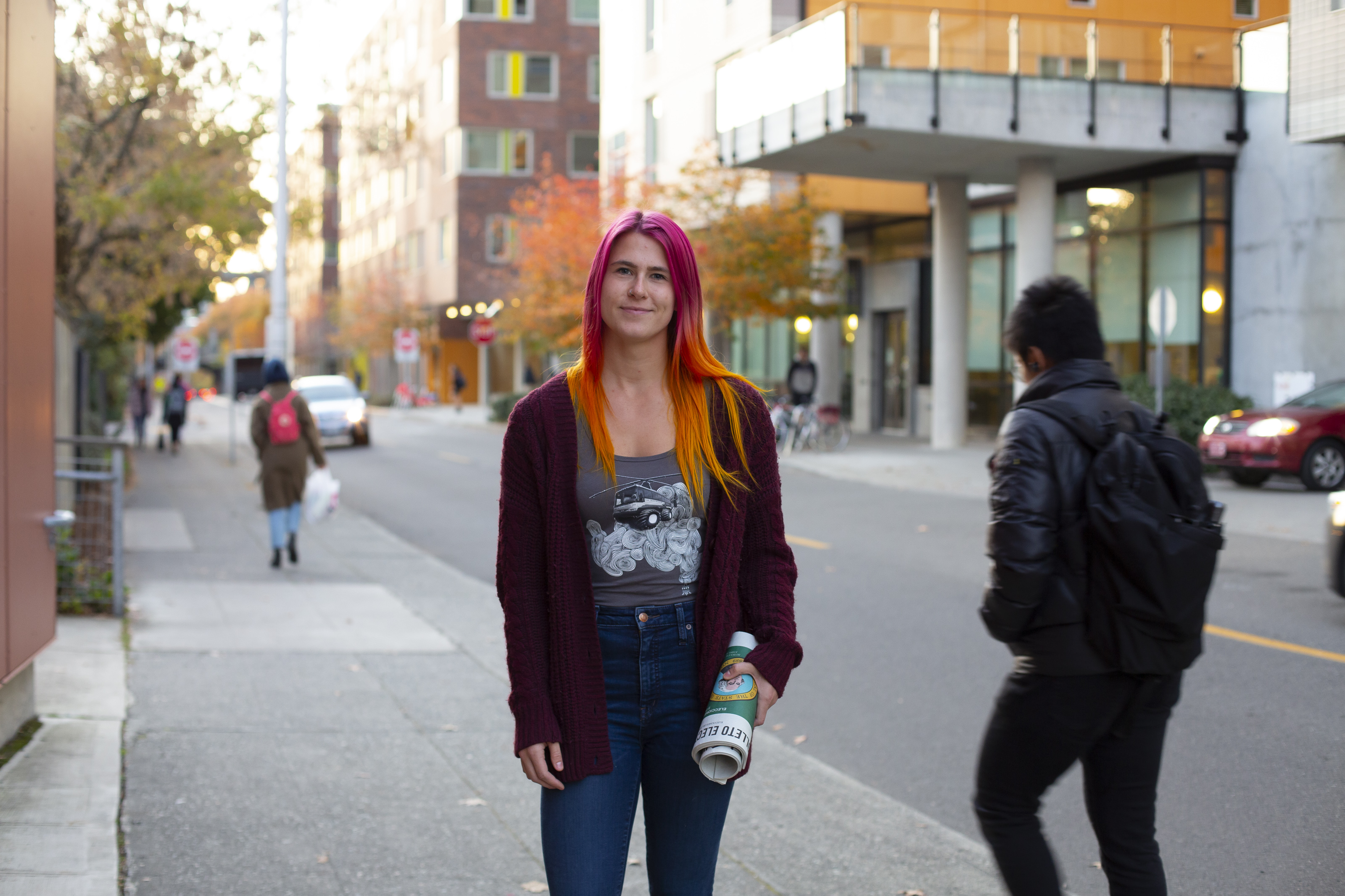 Waston stands on the UW campus