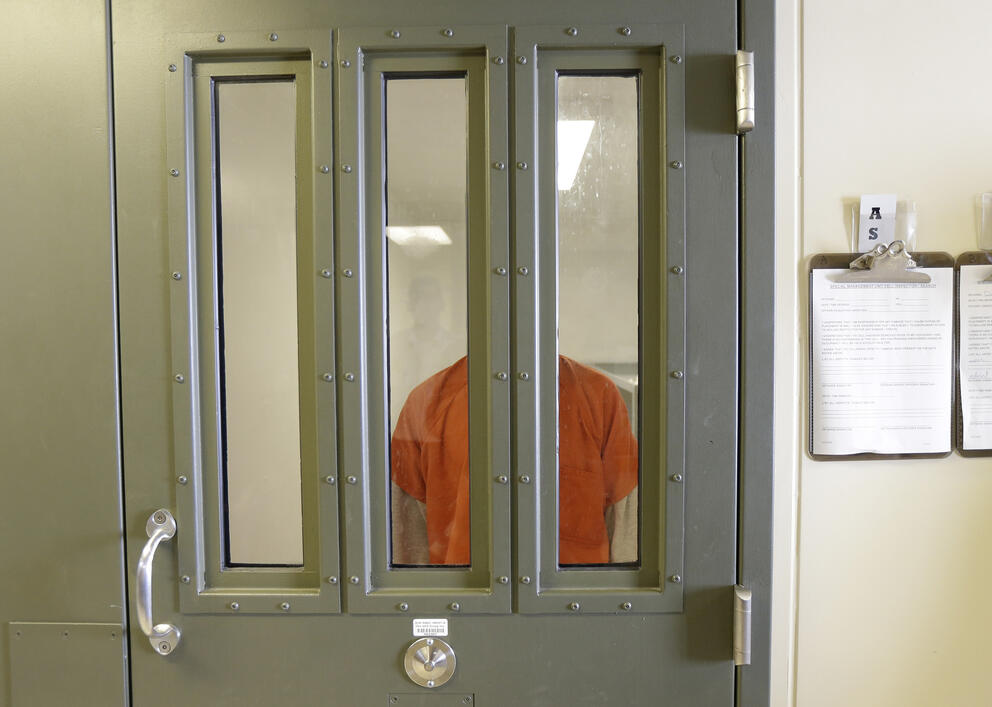 Photo of detainee at Northwest Detention Center in Tacoma 