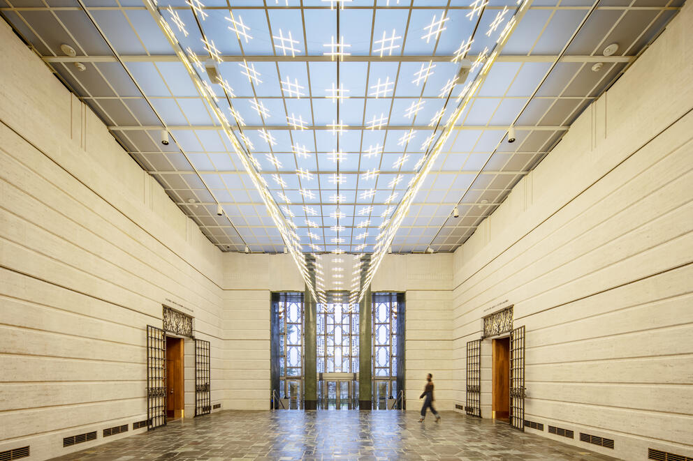 a grand garden court