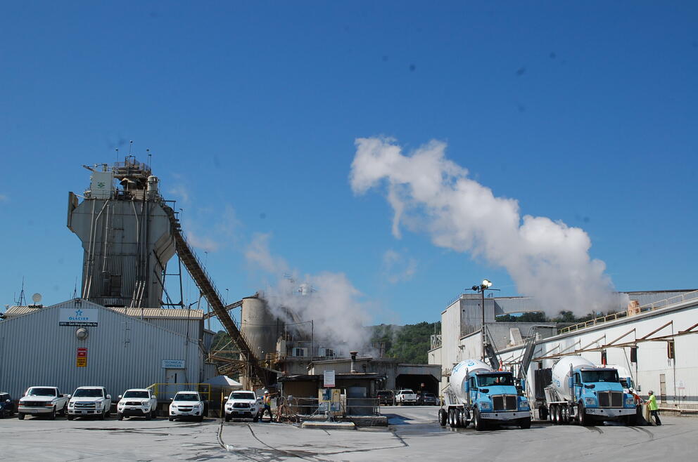 outside the Glacier Northwest cement plant