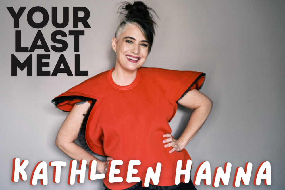 Kathleen Hana in a red top, smiling