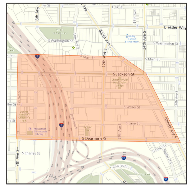 map of CID SODA zone