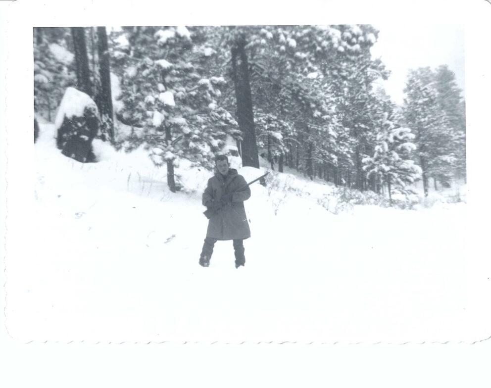 The author's father, Jake Berry Ellison Sr., in 1955, a year after he was discharged from the Navy