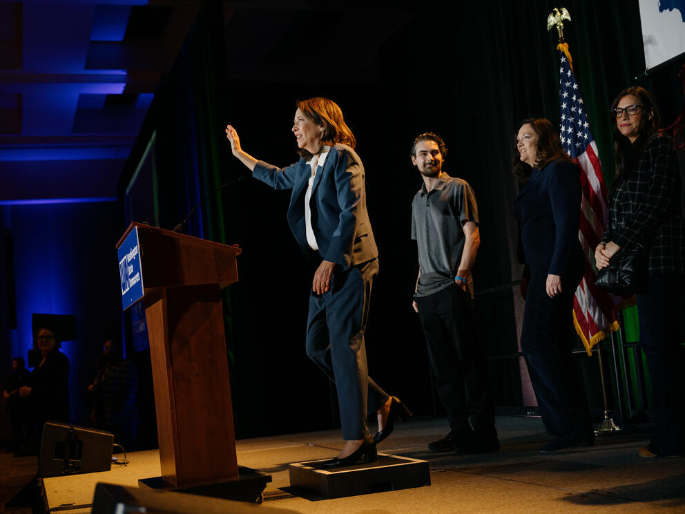 Sen. Cantwell on election night