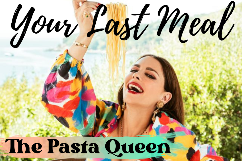 Nadia Catarina Munno, The Pasta Queen, eats spaghetti 