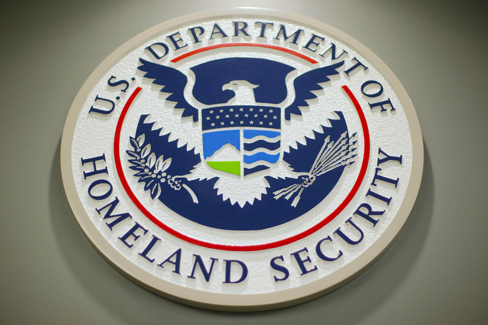 A Department of Homeland Security logo