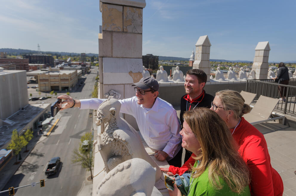 Spokesman-Review Editor Rob Curley takes a selfie