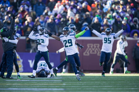 Seahawks celebrate at Minn