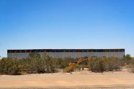 A section of the Pentagon-funded border wall along the Colorado River